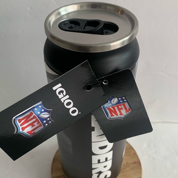 Las Vegas NFL Raiders 16 oz Tumbler Stainless Steel Igloo Can New - Picture 5 of 8